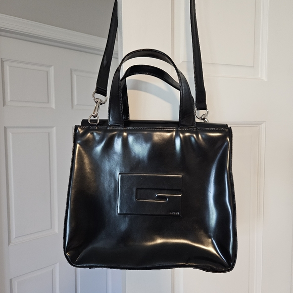 Gucci Vintage Patent Leather 2 way bag 24Hr  FLASH SALE $ FIRM - Picture 1 of 13